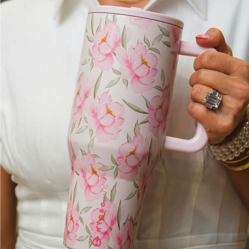 HydroJug Pink Floral traveler Jessica 40 oz nwts
